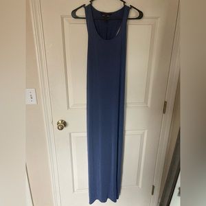 BCBG Blue Twist Back Maxi Dress